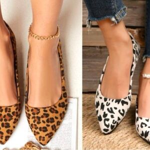 2 pairs of gorgeous Leopard Print Women's Flats